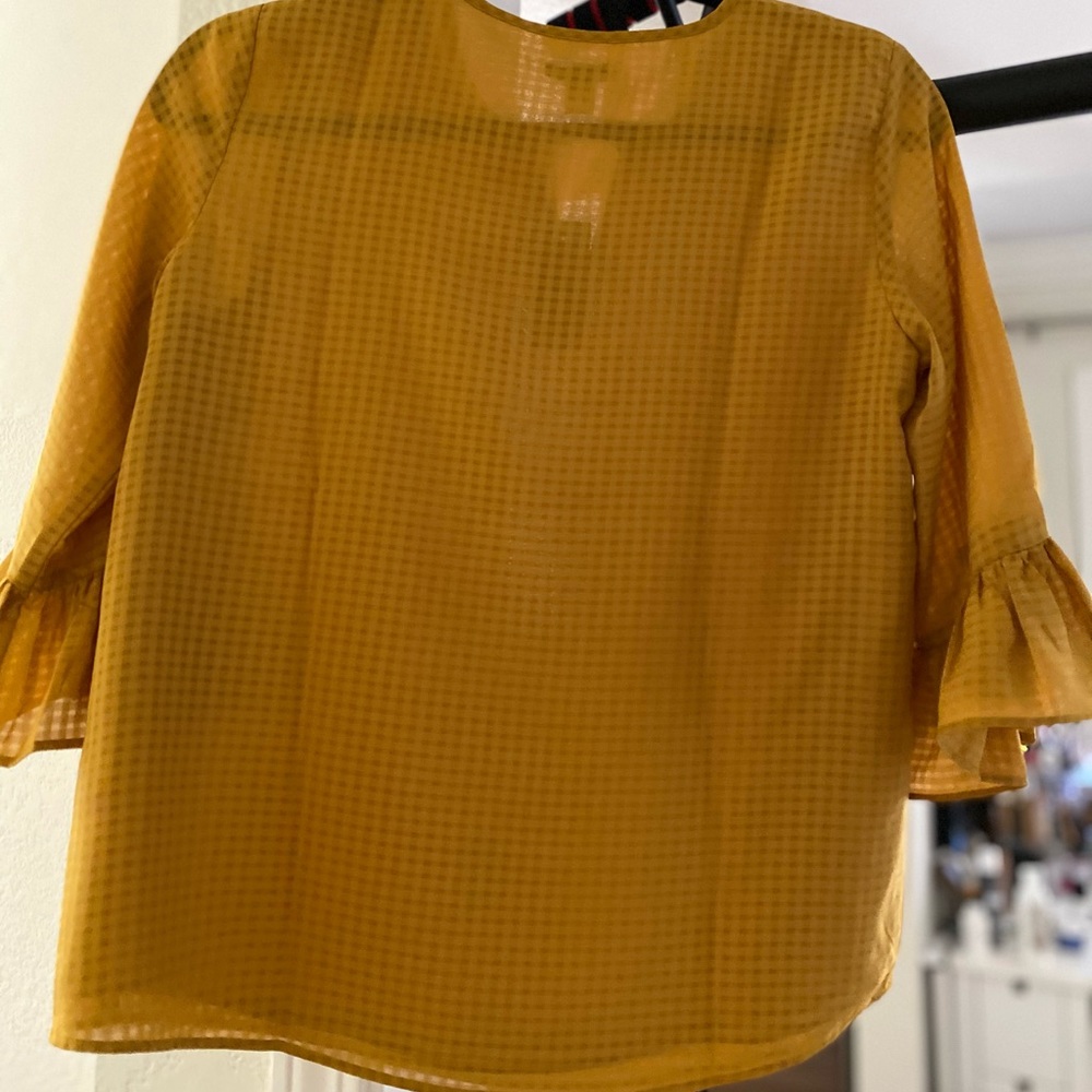 Mustard yellow blouse